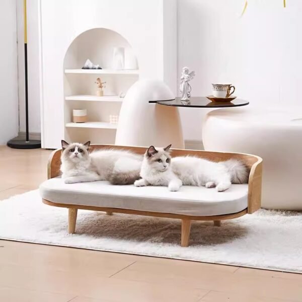 Solid wood dog bed, pet sofa, cat bed, dog bed