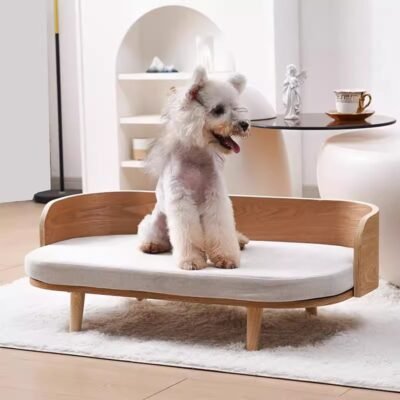 Solid wood dog bed, pet sofa, cat bed, dog bed