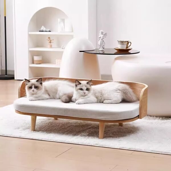Solid wood dog bed, pet sofa, cat bed, dog bed