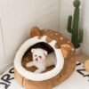 Dog house semi enclosed all season universal teddy bear, small and medium-sized dog house, cat bed, cat bed, cat bed, detachable and washable pet supplies
