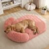 Dog Nest, Cat Nest, Dog Mat, Long Plush Round Pet Nest, Dog Bed, Winter Warmth, Pet Supplies, Pet Bed