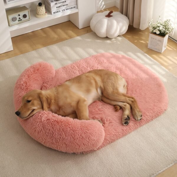 Dog Nest, Cat Nest, Dog Mat, Long Plush Round Pet Nest, Dog Bed, Winter Warmth, Pet Supplies, Pet Bed