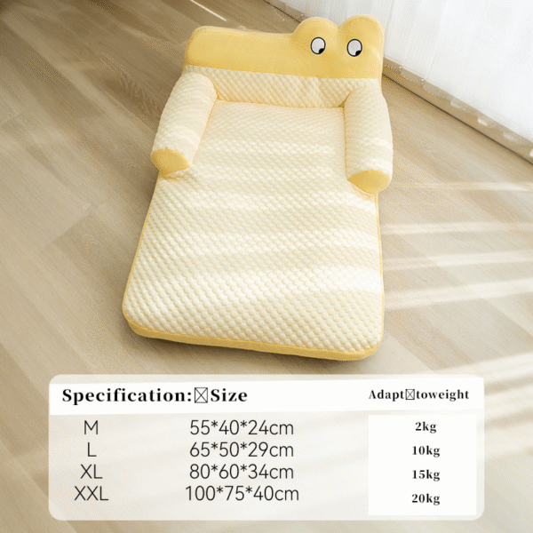 Spring and summer dog big eyes cute ice bean cool feeling sofa dog house all year round universal cat house pet backrest dog cushion