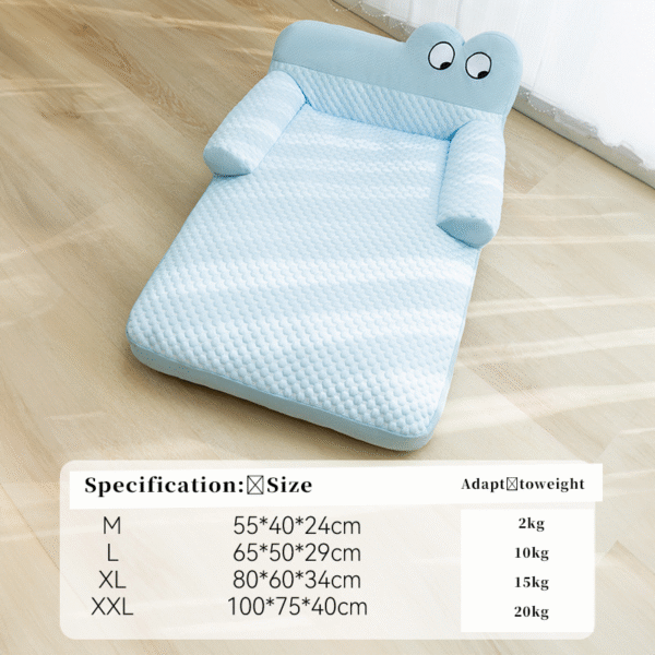 Spring and summer dog big eyes cute ice bean cool feeling sofa dog house all year round universal cat house pet backrest dog cushion