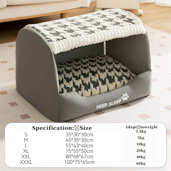 Autumn and winter, dogs sleep peacefully in drawers, dog beds with golden fur, large dog beds for deep sleep, cat beds, and pet beds for all seasons