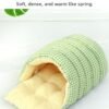 Four season universal dismantling and cleaning house, enclosed cat bed, winter cat warm sleeping bag with thick velvet, small dog bed