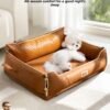 New Pet Nests for All Seasons, Autumn and Winter, Latex Backrest Square Nests, Small and Medium sized Dogs Sleeping, High end Dog Beds, Dog Nests