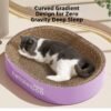 Circular cat scratch board and cat nest integrated corrugated paper cat scratch basin, wear-resistant and non shedding, extra large cat scratch board nest