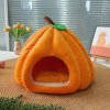Cat Nest Pumpkin Cat Nest Winter Cat Nest Closed Security Detachable Washable Dog Nest Warm Plush Christmas Nest
