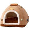 Dreamy Cute Pet Tent Nest Cream Princess Wind Cat Nest Cat Bed Closed Pet Dog Nest Wholesale