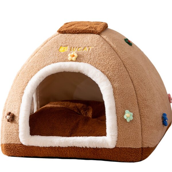 Dreamy Cute Pet Tent Nest Cream Princess Wind Cat Nest Cat Bed Closed Pet Dog Nest Wholesale