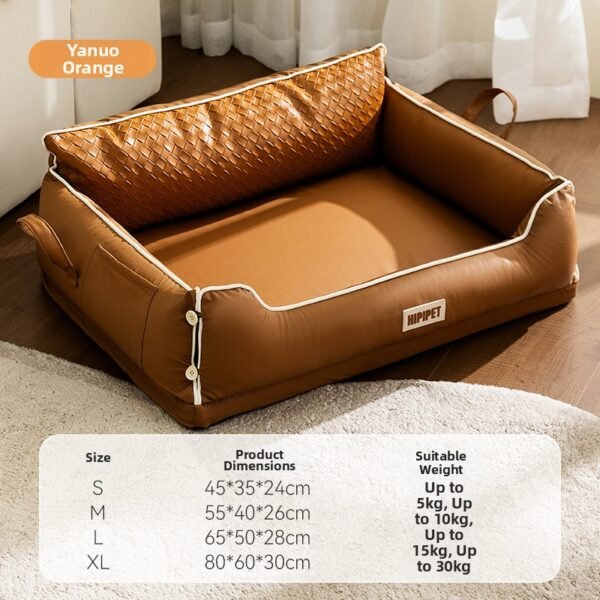 New Pet Nests for All Seasons, Autumn and Winter, Latex Backrest Square Nests, Small and Medium sized Dogs Sleeping, High end Dog Beds, Dog Nests