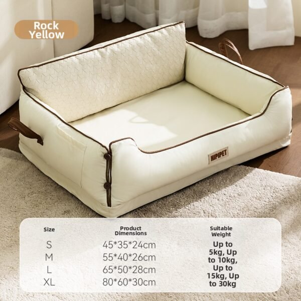 New Pet Nests for All Seasons, Autumn and Winter, Latex Backrest Square Nests, Small and Medium sized Dogs Sleeping, High end Dog Beds, Dog Nests