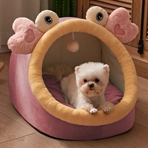 Closed cat bed, multi cat home, pet house for sleeping cats, dog bed, semi closed, breathable, removable and washable
