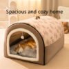 Big dog kennel, warm in winter, dog house that can be dismantled and washed, dog bed, large dog house in all seasons