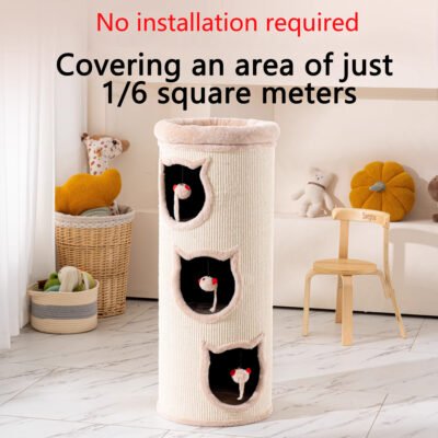 Honey jar cat climbing frame cat nest cat tree integrated sisal bucket mailbox cat nest cat house cat nest