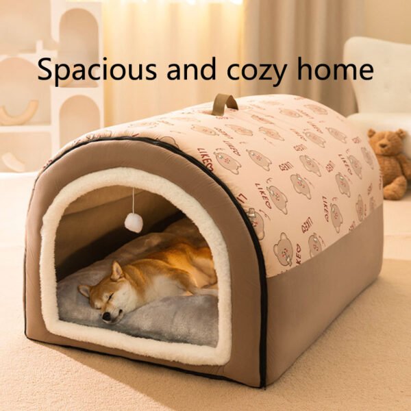 Big dog kennel, warm in winter, dog house that can be dismantled and washed, dog bed, large dog house in all seasons