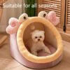 Closed cat bed, multi cat home, pet house for sleeping cats, dog bed, semi closed, breathable, removable and washable