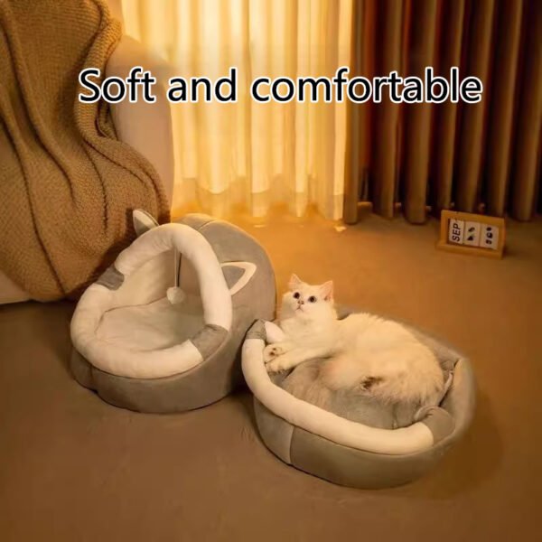 Cat's Nest Dog's Nest Dog's Nest Four Seasons Universal Closed Cat House Sleeping Pet Bed Cat Supplies Teddy Bear Special