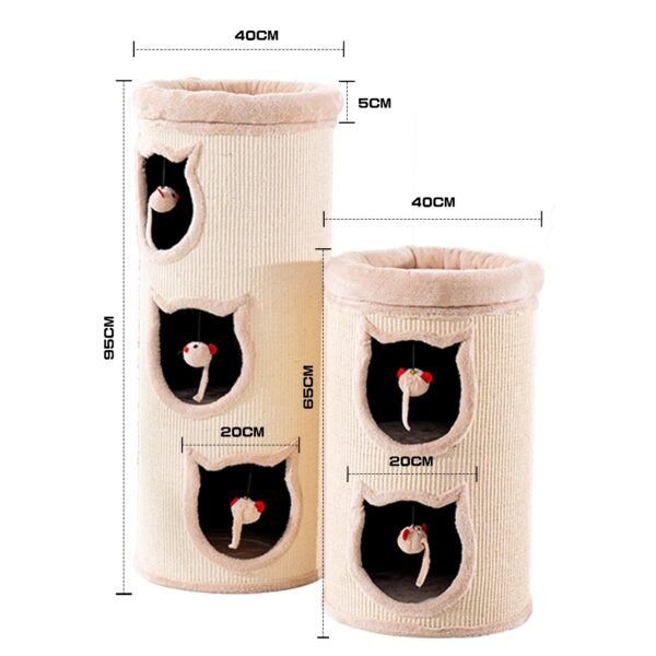 Honey jar cat climbing frame cat nest cat tree integrated sisal bucket mailbox cat nest cat house cat nest