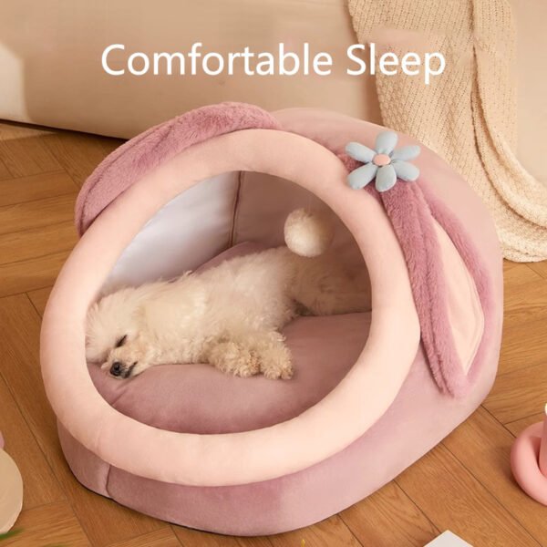 Closed cat bed, multi cat home, pet house for sleeping cats, dog bed, semi closed, breathable, removable and washable