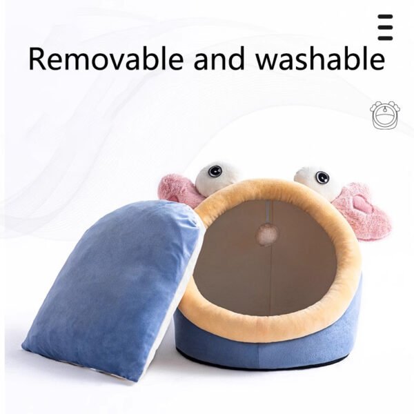 Closed cat bed, multi cat home, pet house for sleeping cats, dog bed, semi closed, breathable, removable and washable